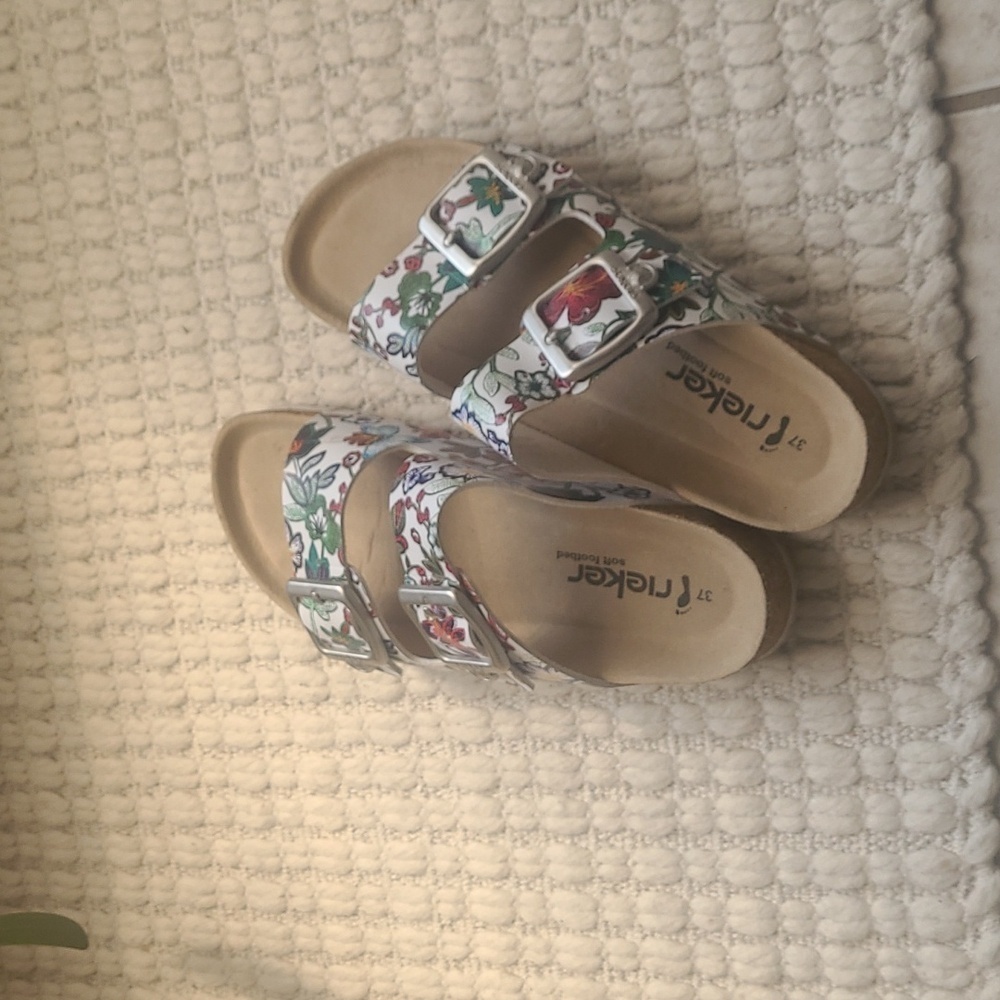 RIEKER WOMEN'S SOFT FOOTBED CASUAL COMFORT SANDALS 37 - Picture 5 of 9